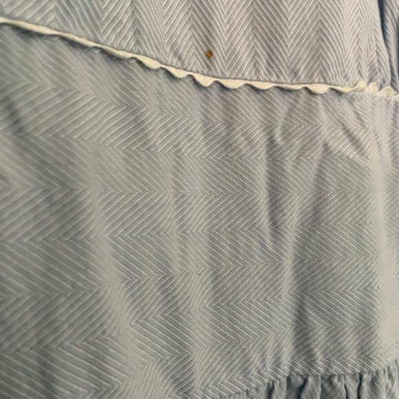 Retro 1950’s Style Issac Mizrahi Light Blue Cotton Dress with pickets Size 14 - Picture 4 of 6